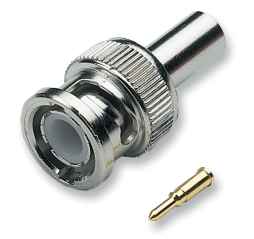 BNC-Crimpstecker gerade RG5962 7593 Ohm