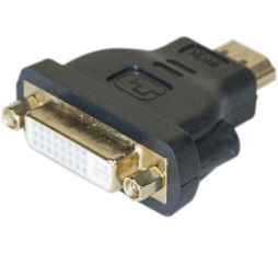 Adapter HDMI 19 Stecker / DVI 24+5 Buchse schwarz