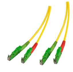 LWL Patchkabel, 9/125µ, OS2, Netzwerkkabel duplex E2000 APC / E2000 APC