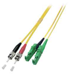 LWL 9/125µ OS2 duplex E2000 APC8° / ST Patchkabel