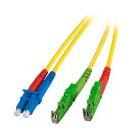 LWL simplex LC / E2000 APC9/125µ Patchkabel