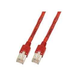 Netzwerkkabel Patchkabel LanDSL Kabel RJ45 Cat5e PVC rot , Kabel von Dätwyler, Stecker Hirose TM11
