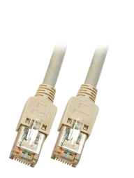 Netzwerkkabel Patchkabel LanDSL Kabel RJ45 Cat5e PVC grau , Kabel von Dätwyler, Stecker Hirose TM11