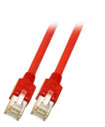 Netzwerkkabel Patchkabel LanDSL Kabel RJ45 Crossover Cat5e halogenfrei rot , Kabel von Draka