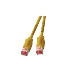 Netzwerkkabel Patchkabel LanDSL Kabel RJ45 Cat6A halogenfrei, Kabel Draka UC900 gelb/ Stecker Hirose TM21