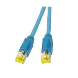 Netzwerkkabel Patchkabel LanDSL Kabel RJ45 Cat6A halogenfrei, Kabel Dätwyler blau/ Stecker Hirose TM31