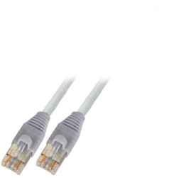 Netzwerkkabel Patchkabel LanDSL Kabel RJ45 Cat6A halogenfrei, Kabel Corning FutureCom grau/ Stecker AMP Commscope