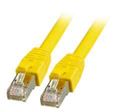 RJ45 Patchkabel Cat.8.1 gelb