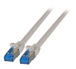 RJ45 Patchkabel  Cat.6A  Cat.7 Rohkabel superflexer Mantel grau