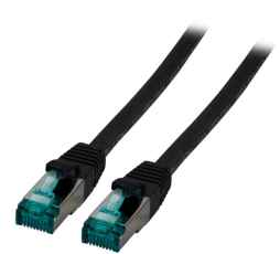 RJ45 PIMF CAT6A schwarz Patchkabel