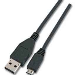 USB Kabel Stecker A / Stecker B mini 5pol. schwarz