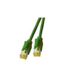 Netzwerkkabel Patchkabel LanDSL Kabel RJ45 Cat6A halogenfrei, Kabel Draka UC900 grün/ Stecker Hirose TM31