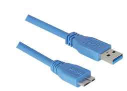 Micro USB 3.0 Kabel, USB 3.0 St. A / USB 3.0 Micro St. B,