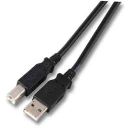 USB Kabel Stecker A / Stecker B schwarz
