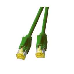 Netzwerkkabel Patchkabel LanDSL Kabel RJ45 Cat6A halogenfrei, Kabel Leoni Kerpen F6-90 grün, Stecker Hirose TM31