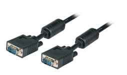 SVGA Monitorkabel 2xDSub1 Stecker schwarz