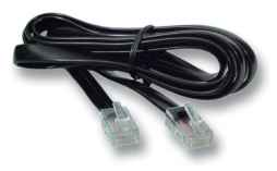 Modularkabel RJ45RJ12 schwarz Patchkabel