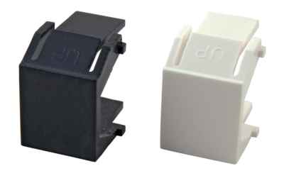 Blindeinsatz für Keystonausbrüchezur Abdeckung bei ungenutzten Ports für RJ45 Patchfelder und RJ45 Dosen Farbe schwarz VPE 10 Stück Preis hier pro 1Stück