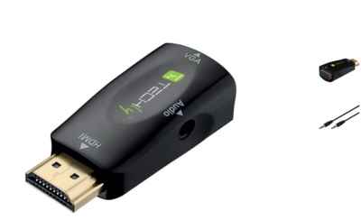 Konverter von HDMI auf VGA mit Audio
