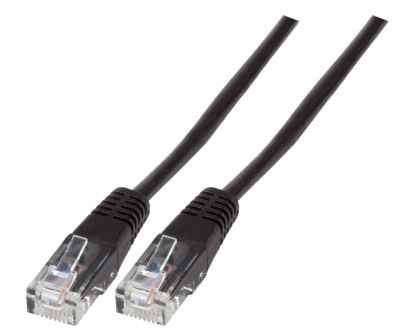 RJ45 Cat3 schwarz Patchkabel