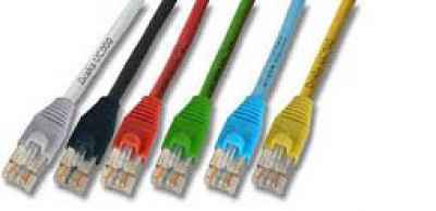 RJ45 Cat6A Dätwylerkabel blau Stecker AMP Commscope Patchkabel
