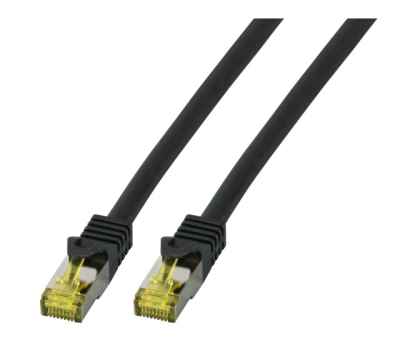 RJ45 PIMF Cat.6A LSZH mit Cat.7 schwarz Patchkabel