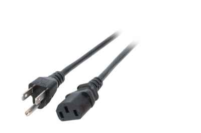 Stromversorgungskabel Japan Powerkabel schwarz Patchkabel