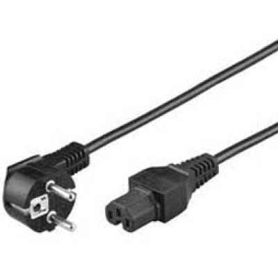 Netzanschlusskabel Warmgerätebuchse C15Schukostecker schwarz Patchkabel