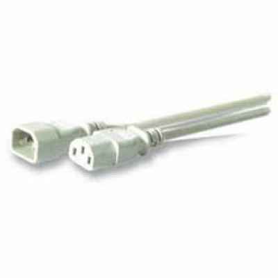 Kaltgeräteverlängerung Stecker C14 Buchse C13 schwarz